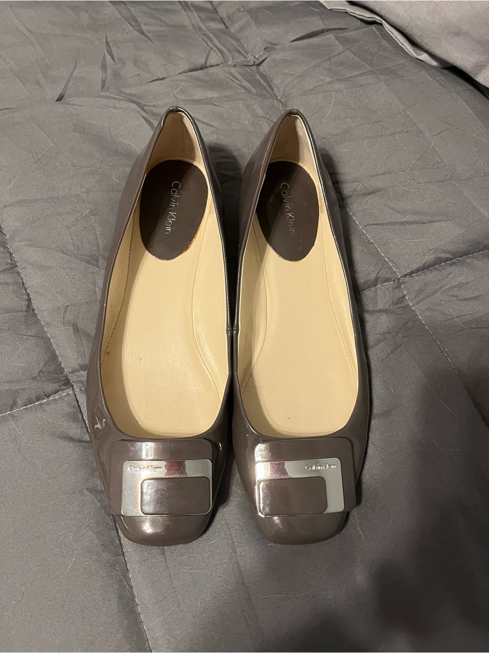 Calvin Klein Women's Patent leather Ballet Flats